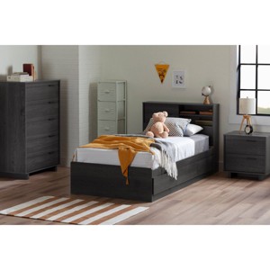 South Shore Fynn 5 Drawer Chest Gray Oak: Modern Design, Metal Pulls, Smooth Gliding Rails - 1 of 4