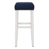WestinTrends 29" Upholstered Saddle Seat Bar Stool - 4 of 4