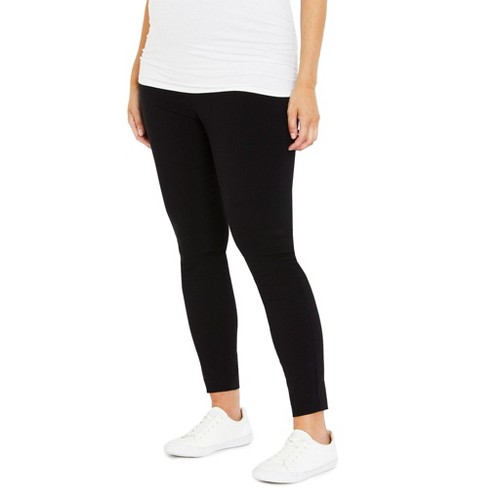 Motherhood Maternity Womens Essential Stretch Crop Length Secret Fit Belly  Leggings : : Clothing, Shoes & Accessories