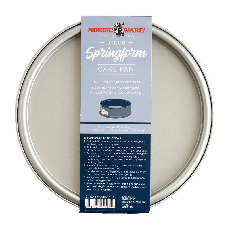 Nordic Ware 9&#34; Carbon Steel Spring Form Pan Blue, 5 of 8