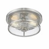 Z-Lite Savannah 2 - Light Flush Mount in  Brushed Nickel - 3 of 4