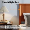 NicBex Queen Platform Bed Frame with Wood Headboard and Footboard,LED Lights and Charging Station,No Box Spring Needed,Easy Assembly,White/Black/Brown - 3 of 4