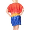 LA LEELA Women's Summer Short Flowy Swimsuit Cover ups Tops X-Large-XX-Large Multicolored, Tie Dye Design - image 4 of 4