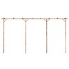 vidaXL Bamboo Pergola/Outdoor Garden Arbor - Weather-Resistant, Rustic Farmhouse Style Plant Support for Gardens/Patios 151.6x15.7x80.7 - 4 of 4