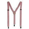 CTM Men's Solid Fashion Color Bow Tie and Suspender Set - 3 of 4