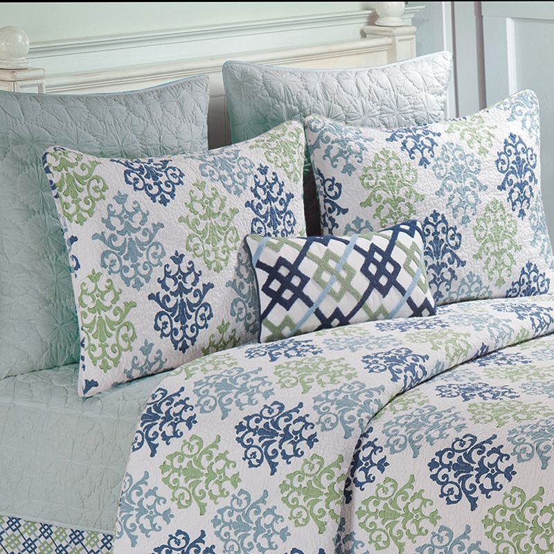 C&F Home Shabby Chic Blue Quilt, 2 of 4