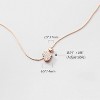 S925 Sterling Silver & 14K Gold Plated Heart Necklace, Infinity CZ Opal North Star Pendant Choker for Women | Birthday Gift for Her - 4 of 4