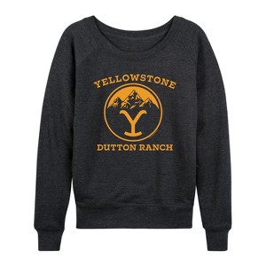Women's - Yellowstone - Circular Lock 86 Lightweight French Terry Wide Neck Long Sleeve Shirt - 1 of 4