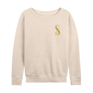 Women's - Wicked - Shiz University Lightweight French Terry Wide Neck Long Sleeve Graphic Shirt - 1 of 4