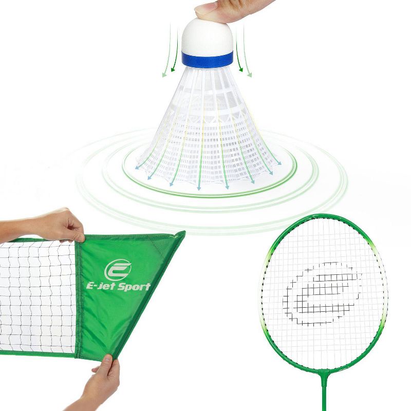 E-Jet Sport 5&#39; x 10&#39; Portable Badminton Net Set, 3 of 9