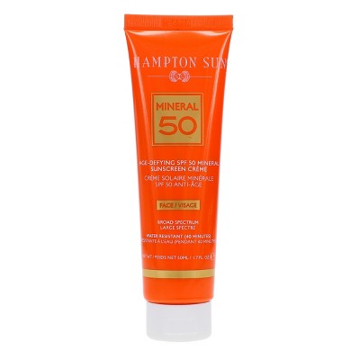 Hampton Sun Age-Defying SPF 50 Mineral Sunscreen Creme for Face 1.7 oz