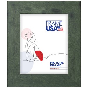 Rustic Wide Green 05X05 inch Single Image Picture Frame - 1 of 4