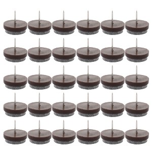 Unique Bargains Nail on Felt Furniture Table Chair Leg Pads 27mm/1" Pack of 30 - 1 of 4