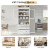 Whisen 78" Freestanding Kitchen Pantry, Tall Cupboard Storage Cabinet with Adjustable Shelves, 3-Drawers - 4 of 4