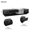 74.8" Stylish TV Stand for TVs Up to 80", Two-tone Media Console with Multifunctional Compartment - ModernLuxe - 3 of 4