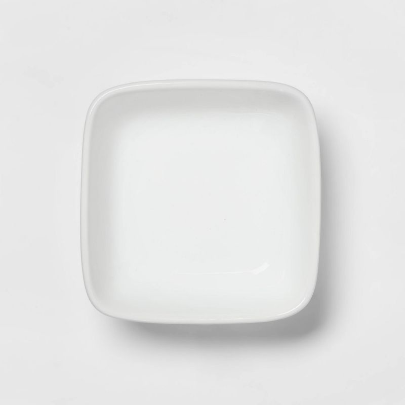 4oz Porcelain Square Dip Bowl White - Threshold&#8482;, 3 of 4