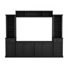 YOOCOZZ TV Stand Set for TVs Up to 75'' with Adjustable Shelves and Bridge-Black - 2 of 4