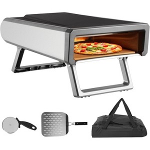 12" Gas Pizza Oven Outdoor Portable - Propane Powered BBQ Grill with Accessories Kit for Backyard, Camping & Patio Use - 1 of 4