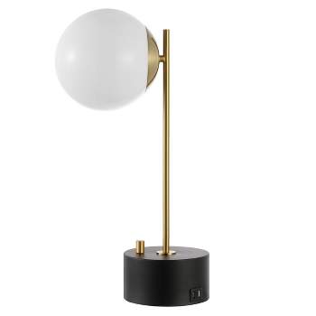 Ryu 20.5" Table Lamp W/ Usb - Black/Brass Gold - Safavieh.