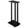 Aghana Digitals 2-Pack Black Speaker Stands with Tempered Glass, 3-Pillar Design, 220.5lb Capacity, - 4 of 4