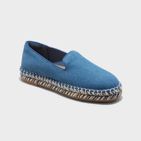 Women's Skipper Espadrille Flats - Universal Thread™ Blue 7.5 : Target