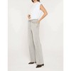 Women's Super High Wide Leg With Raw Hem Pants - mica denim - 2 of 4