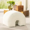 Jennifer Taylor Home Bridge 16 inch Arched Upholstered Footstool Ottoman - 3 of 4