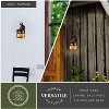 VAXCEL 1 Light Burnished Bronze Rustic Outdoor Wall Lantern Clear Glass, Bear, 13 inch - 3 of 4
