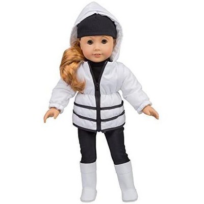 Dress Along Dolly Winter Snow Outfit For American Girl Doll, 5 Pieces ...