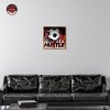 Notoriart Soccer Red Splash Soccer Wall Art Framed - 2 of 4