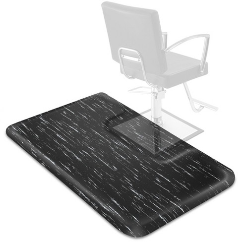 Saloniture 3 Ft. X 5 Ft. Salon Barber Shop Chair Anti fatigue Floor Mat For Square Chair Base Black Rectangle 1 2 Thick Target