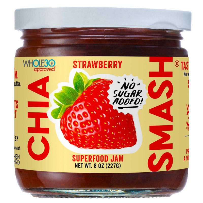 Chia Smash Strawberry Superfood Jam - 8oz, 1 of 6