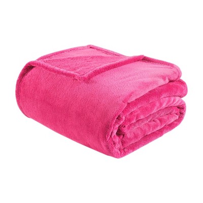 Twin/twin Xl Microlight Plush Blanket Pink : Target