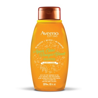 Aveeno Apple Cider Vinegar Blend Sulfate Free Shampoo for Balance and High Shine - 12 fl oz