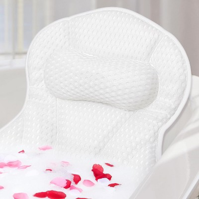 Luxury Bathtub Pillows for Head and Neck Support, Ergonomic Bath Pillow with 6 Strong Suction Cups for Relaxation