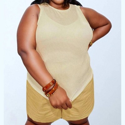 Women's Mila Ribbed Sleeveless Top - GILLI