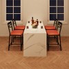 Set of PU Bar Stools, X-Back Counter Height Chairs with Footrest - 3 of 4