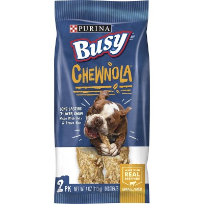 Purina Busy Beef, Chewnola with Oats and Brown Rice Dry Dental Dog Treats