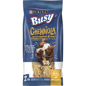 Purina Busy Beef, Chewnola with Oats and Brown Rice Dry Dental Dog Treats - 1 of 4