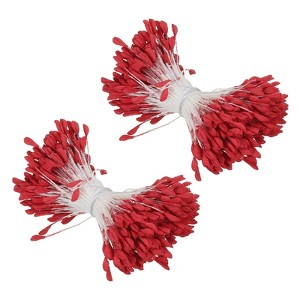Unique Bargains DIY Craft Handmade Decorative Double Heads Artificial Flower Stamens 680 Pcs - 1 of 4