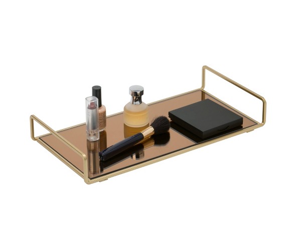 Bathroom Tray Gold - Home Details