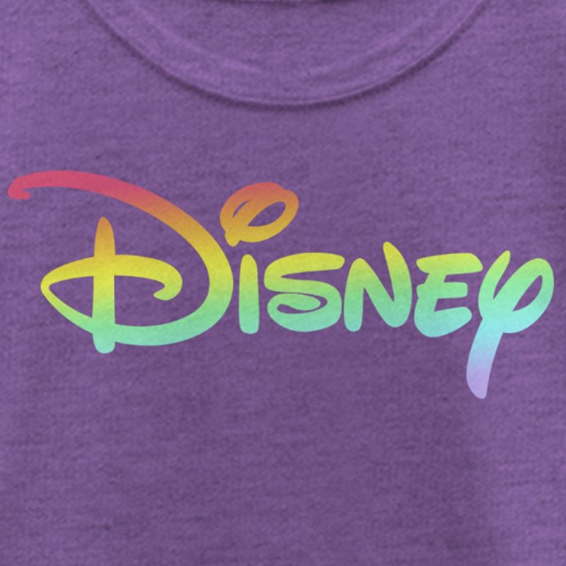 Girl's Disney Rainbow Logo T-Shirt, 2 of 5
