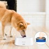 BENCMATE Pet Bowl No Spill Dog Water Bowl with Floating Disk and Water Filter with 2L, Pet Water Dispenser for Pet Family, White, 10.41"*3.93"*8.57" - 2 of 4