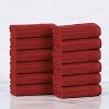 Modern Ribbed Cotton  Assorted Towel Set by Blue Nile Mills - 2 of 4