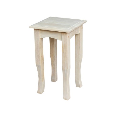 International Concepts Unfinished Portman Accent Table, Brown