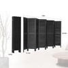 NicBex 67.00" H Room Divider Modern Folding Privacy Screen with Wood Legs for Home & Office - 3 of 4