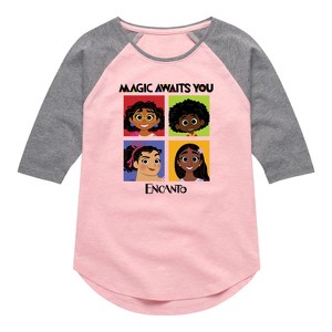 Girls' - Encanto -  Shirt Tail Raglan Graphic T-shirt - 1 of 3