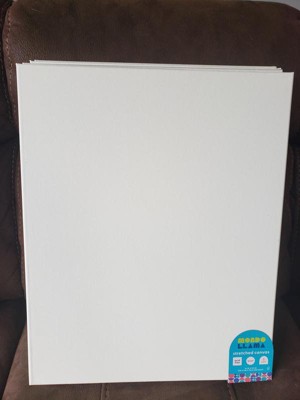 6pk 9x12 Stretched Canvas White - Mondo Llama™ : Target