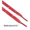 INSPIRE CHIC Flat Colorful Speckled Ink Shoestring Print Shoe Laces for Sneakers 2 Pairs - 3 of 4
