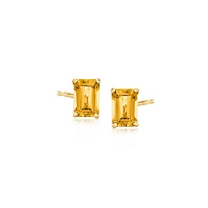 Pure Collection by Ross-Simons 1.90 ct. t.w. Citrine Stud Earrings in 14kt Yellow Gold - 1 of 4